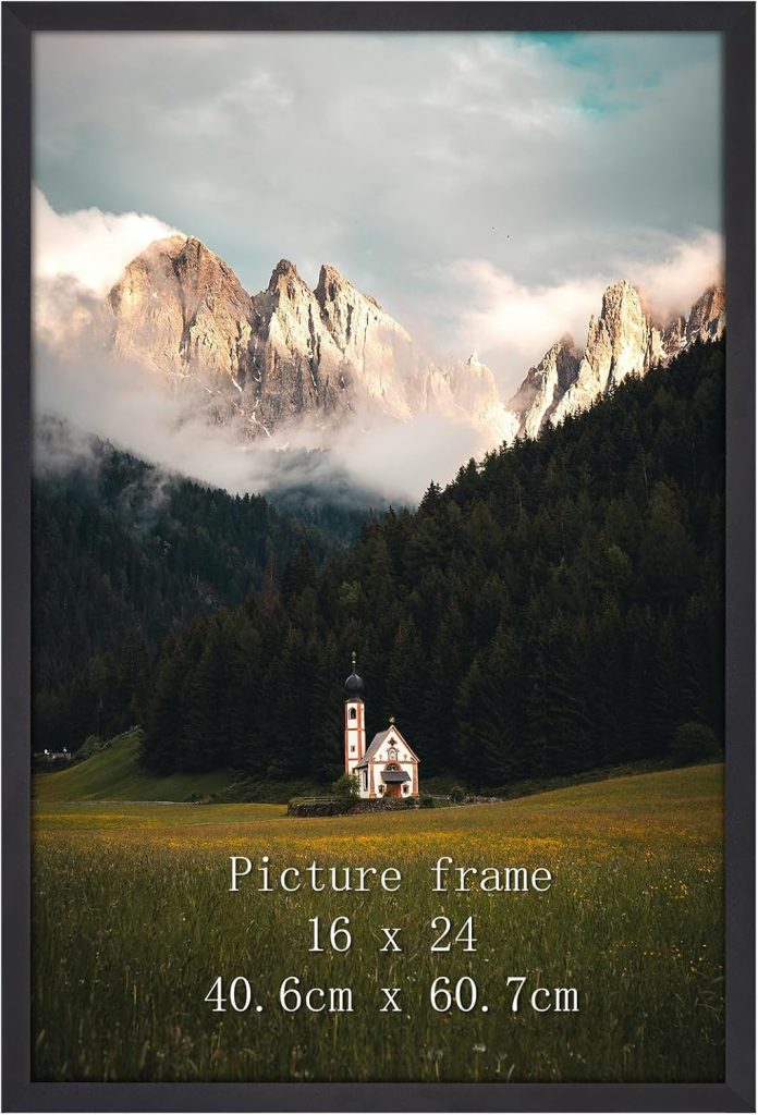 Giftgarden Cadre 40x60 cm Noir en Aluminium, Cadre 60x40 | pour les impressions, les affiches, les œuvres d'art, pour Montage Mural Uniquement