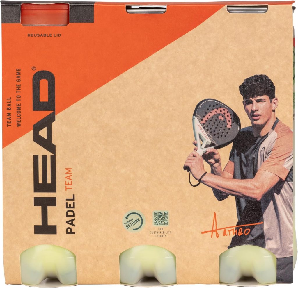 Head Padel Team Bolas, 3 x 3 Botes (9 Bolas)