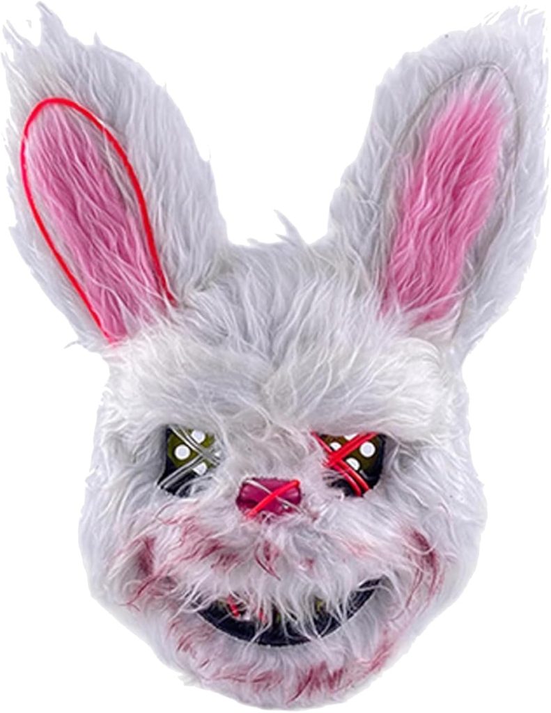 LED-horrormasker - alsof het bestuurbaar is vanuit Purge, voor Halloween, Mardi Gras & Carnaval als kostuum voor mannen en vrouwen (groen)