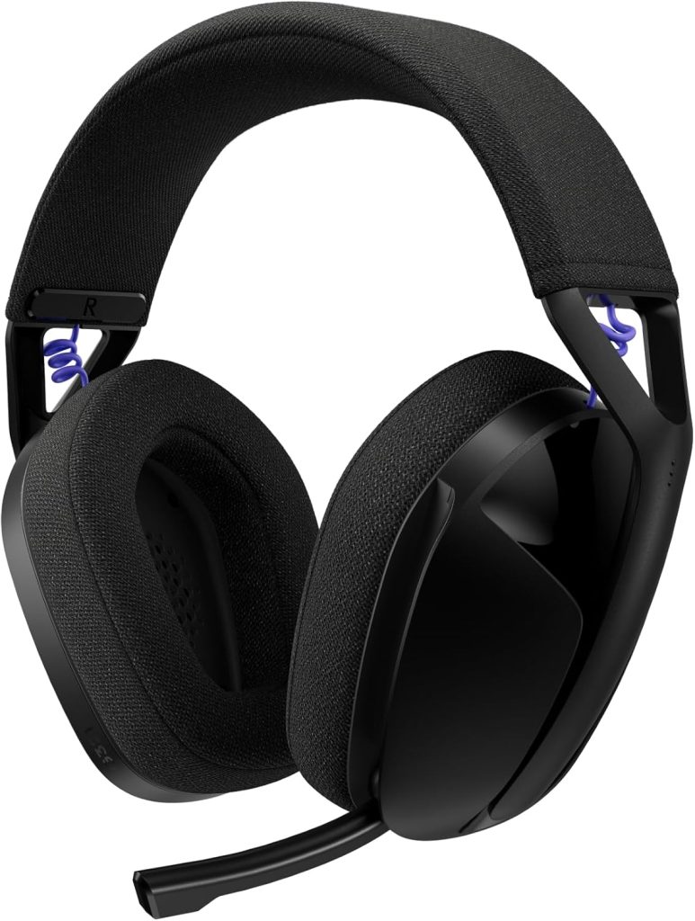 Logitech G G321 LIGHTSPEED, casque gaming Bluetooth sans fil - Noir | Confort et ajustement dynamiques, micro à tige 16 khz, + de 20 h d’autonomie, PC, PS4, PS5, Nintendo Switch, mobile
