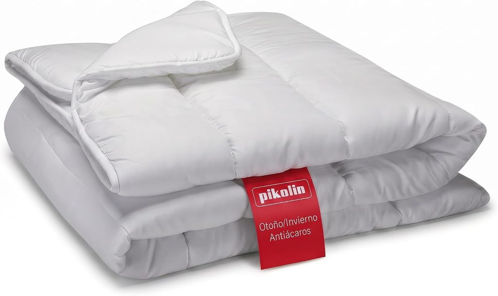PIKOLIN Edredón Nórdico Cama 150 220x240cm 300gr Antiacaros Oeko-Tex | Cálido y suave | Antiácaros | Tacto plumón Ecolofil | 300gr Otoño-Invierno | Certificado Oeko-Tex