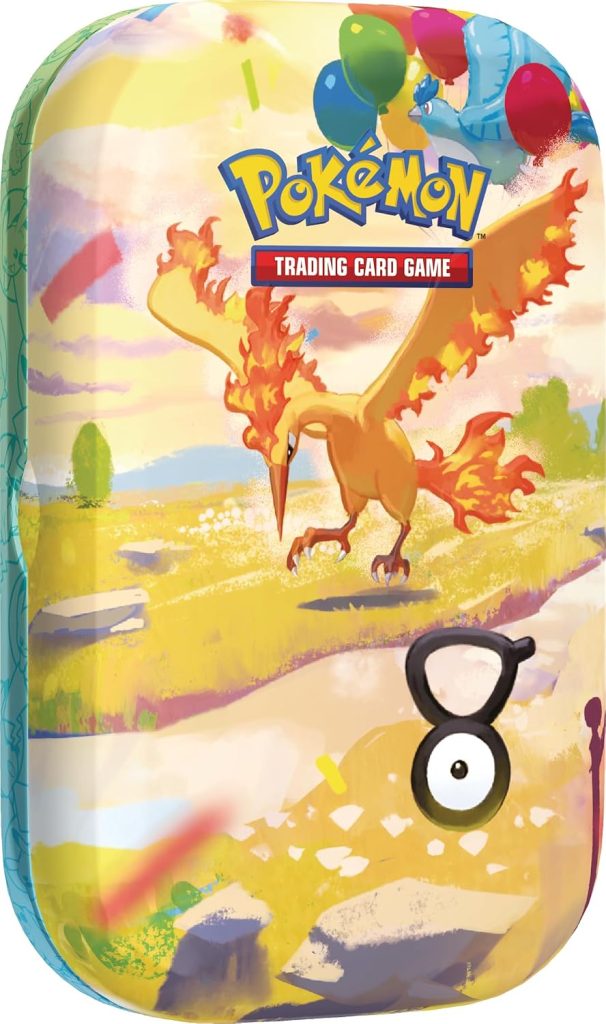 Pokémon : Mini-boîte 30ᵉ Anniversaire – Sulfura du JCC Pokémon (1 Autocollant, 1 Carte Artistique et 2 boosters)