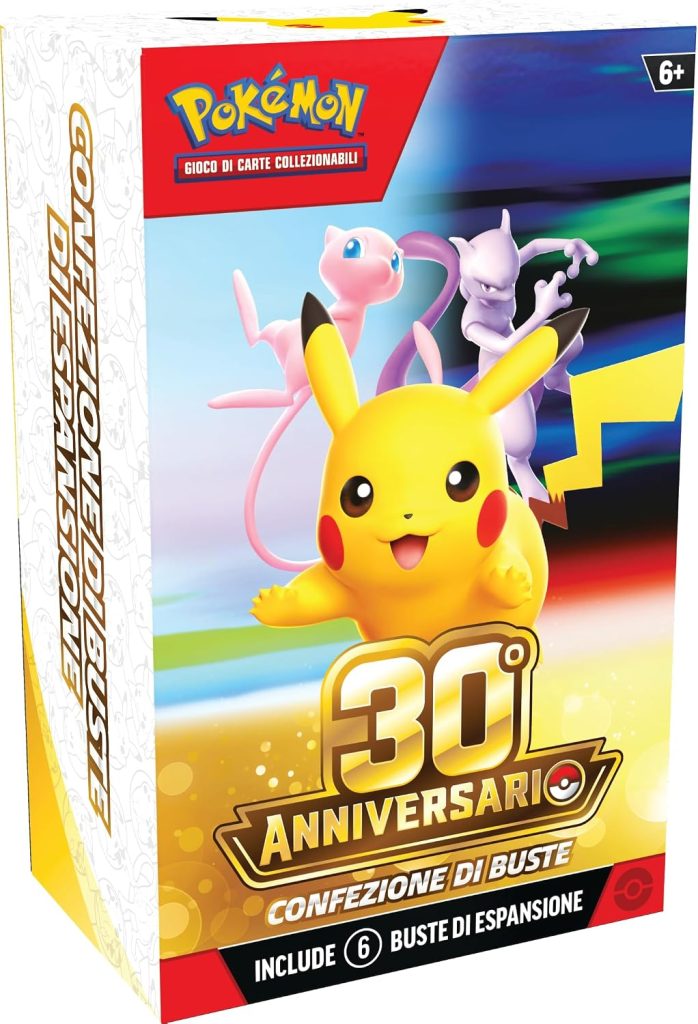 Pokémon: confezione di buste dell’espansione 30° Anniversario del GCC Pokémon (6 buste di espansione), Edizione in Italiano