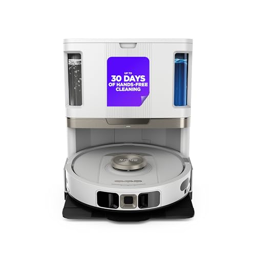 Shark Stratos Robot Vacuum & Mop Combo, 60-Day Self-Empty, White, AV2700ZE