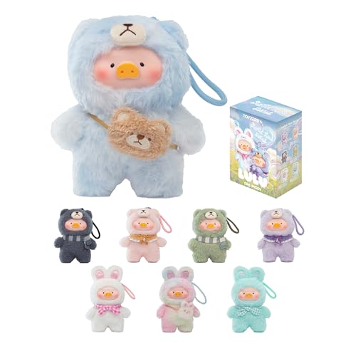 TOYZERO + Official Lulu The Piggy Blind Box - Joyful Time Series Plush Keychain Blind Boxes Figures Cute Stuffed Animals Mystery Box Collectibles Toys Home Decorations Birthday Gifts, Single Box