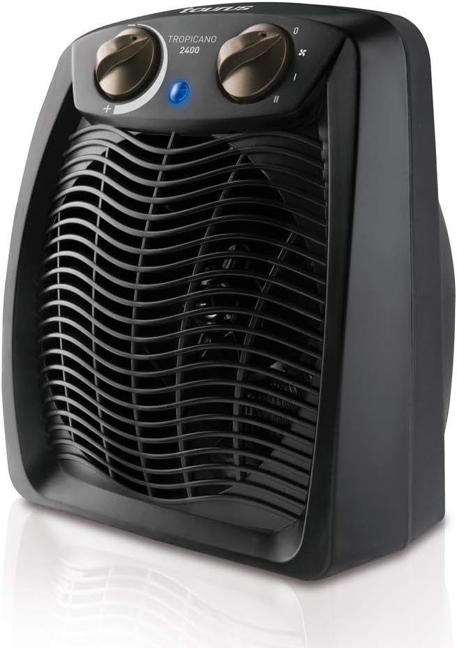 Taurus - Tropicano 2400, Calefactor Termoventilador, 2400W, Silencioso | 2 niveles de potencia y Termostato ajustable
