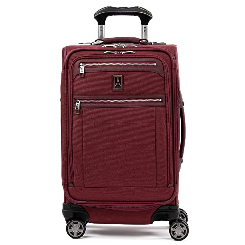 Travelpro Platinum Elite Carry-On Luggage Spinner, Red, 21-Inch