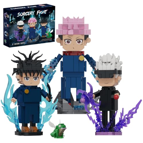 Vaelthia Ideas Jujutsu Anime Kaisen Building Set 3 Figures for Fans
