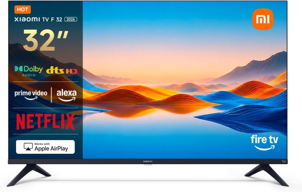 XIAOMI TV 32 Pulgadas (81 cm) 2026, HD Smart TV, Fire OS14, L32MB-FAVEU | Alexa Voice Control, Dolby Audio, DTS Virtual:X, DTS-HD, Compatible with Apple AirPlay