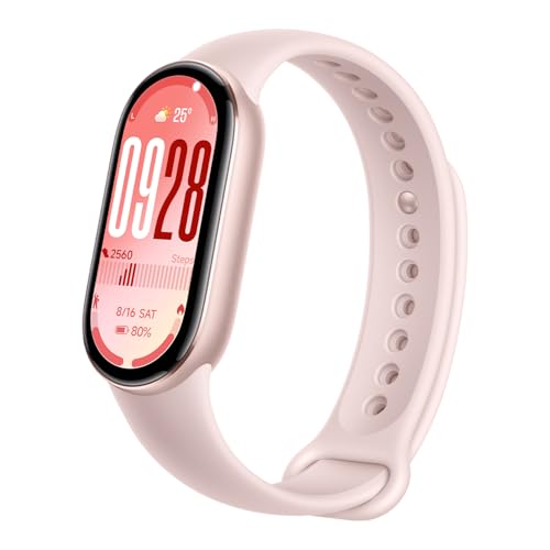 Xiaomi Mi Smart Band 10 Global Version - 1.72" AMOLED Display | 21 Days Battery Life | Touchscreen, Multi-Sport Tracker, Activity Tracker, Heart Rate Monitor | BT5.4 (Mystic Rose)