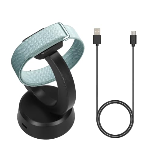 kwmobile Smartwatch Docking Station Compatible with Google Fitbit Air Charge Stand - Magnetic Dock - Black
